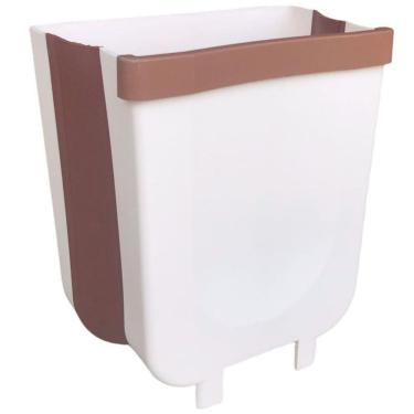 Imagem de Lixeira Silicone Retrátil Pia Cozinha Banheiro Escritório