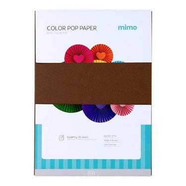 Imagem de Papel Color Pop Marrom café Mimo - A4 - 180 gr - 25 unds