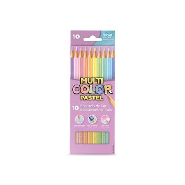 Imagem de EcoLápis de Cor Multicolor, Tons Pastel, 11.1000NP, Estojo com 10 Cores