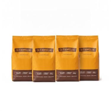 Imagem de Café Especial Di Famiglia | Pack com 4 Cafés Especiais (Moídos) 250g | Notas de Chocolate e Caramelo | 100% Arábica | 80 Pontos | Torra Média