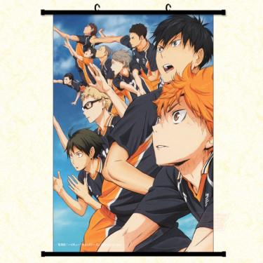 Imagem de Quadro: pintura de parede, pintura de parede, tela de voleibol de Haikyuu, 40x60cm