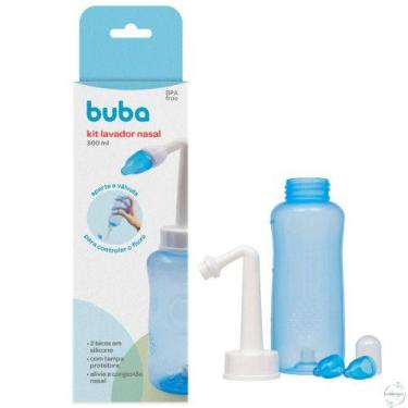 Imagem de Kit Lavador Nasal 300ml Infantil e Adulto Buba