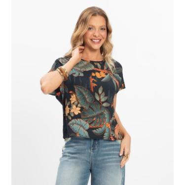 Imagem de Blusa Feminina Viscose Khyara Rovitex Verde, P, Verde