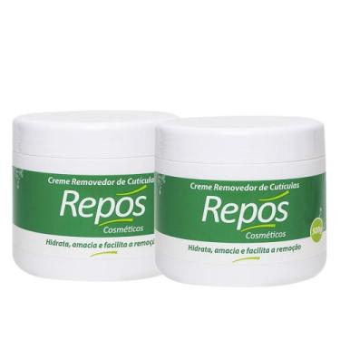 Imagem de Kit 2 Creme Removedor Hidratante de Cutículas Repos 500g