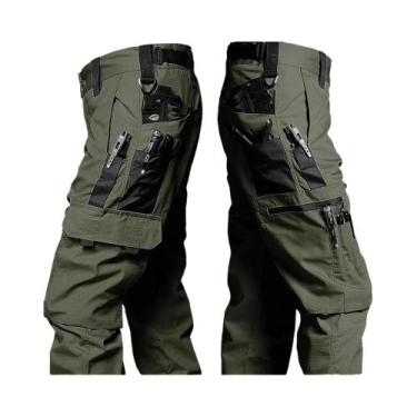 Imagem de Calças Táticas Resistentes Para Homens Com Múltiplos Bolsos, Calças De