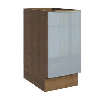 Imagem de Balcão de Cozinha 40 cm 1 Porta (Sem Tampo) Rustic/Cinza Lux Madesa, R