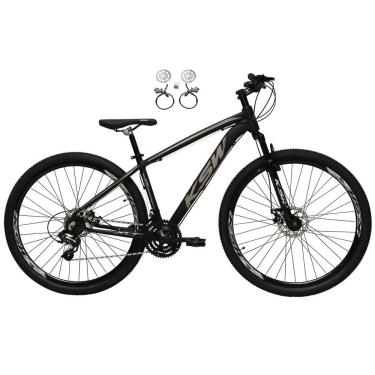 Imagem de  Bicicleta Aro 29 Ksw Xlt 24v Freios Hidráulicos Garfo Suspensão Mtb - Preto\Prata