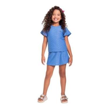 Imagem de Conjunto Infantil com Bata e Short-Saia para Menina Bee Loop-Feminino