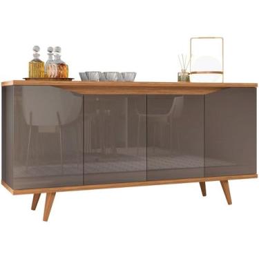 Imagem de Buffet Balcão Aparador Sala de Jantar Luxo Moderno Pés estilo Retrô Gr