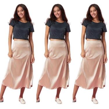 Imagem de Kit 3 Tops De Manga Segunda Pele Croped - c&c, 3 pretos, P