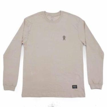 Imagem de Camiseta Manga Longa Grizzly Mini OG Bear - Areia-Masculino