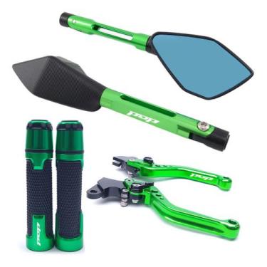 Imagem de Kit Manete Manopla Retrovisor Pop 100 Pop 110 Gravado Laser - Special 