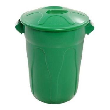 Imagem de Cesto De Lixo Tipo Balde 100 Litros Verde - Higipack