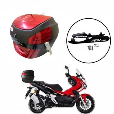 Imagem de Baú Moto Universal Awa 29 L com Suporte Adv 150, vinho