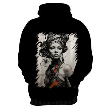 Imagem de Blusa de Frio Pintura a Carvão Mulher Arte 28 - Kasubeck Store, Inf 16