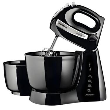 Imagem de Batedeira Premium Mondial Preto/Inox 500W- B-04 NP 127v, 110V