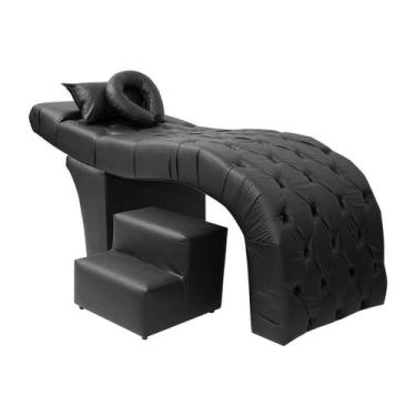 Imagem de Maca Estofada com Escada Para Estética Facial Cílios E Sobrancelhas ma