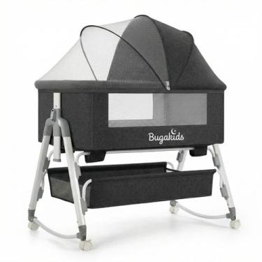 Imagem de Berço 6 em 1 Portátil Moises Com Mosquiteiro De Bebê Acopla Na Cama Ci