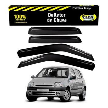 Imagem de Jogo Calha Defletor Chuva Clio 1.0 1.6 4 Portas 1999 A 2002 - Ecoflex