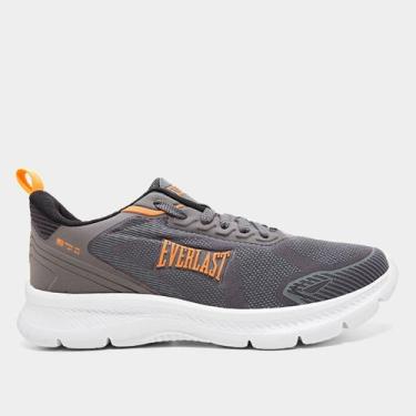 Imagem de Tênis Everlast Vênus II Masculino, Cinza, Laranja, 39