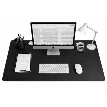 Imagem de Kit Mousepad Deskpad Grande 90x40cm Premium em material ecológico + Po