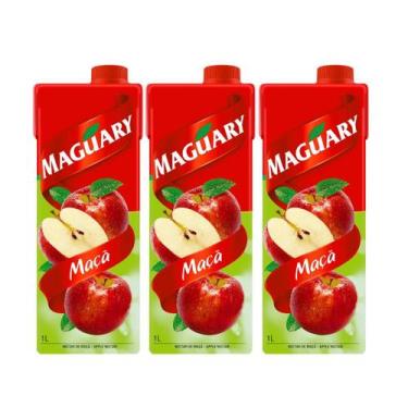 Imagem de Suco Néctar de Maçã Maguary 1L - Kit 3 Unidades