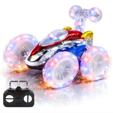Imagem de Brinquedo Carrinho RC Maluco 360 Com Luzes, Som e Rodas Gigantes Inmet