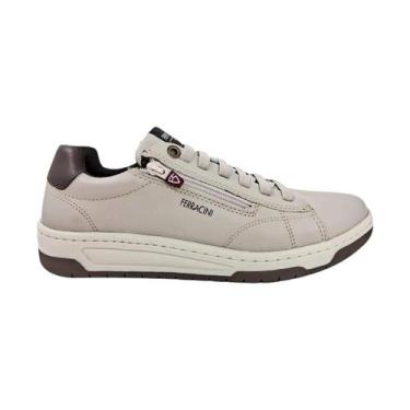 Imagem de Sapatenis Ferracini Masculino Couro Dubay Vox 8052617 Cinza Claro, Cin
