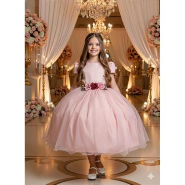Imagem de Vestido Juvenil Vila Lele Luiza Rose para Festas e Ocasiões Especiais,
