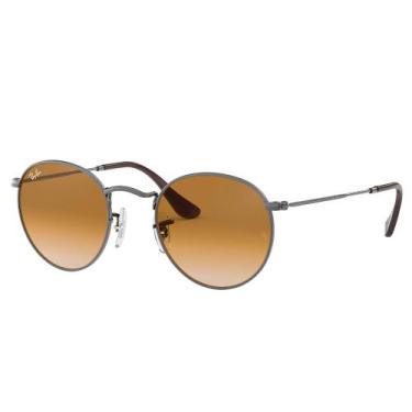 Imagem de Óculos de Sol Original Ray-Ban Round Unissex RB3447N, Pequeno, Grafite