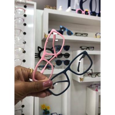 Imagem de Armação Óculos de grau azul - Ótica Mega Vision