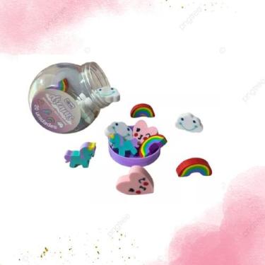 Imagem de Borracha Decorativa Mini Bubble Tilibra Potinho 20 Unidades