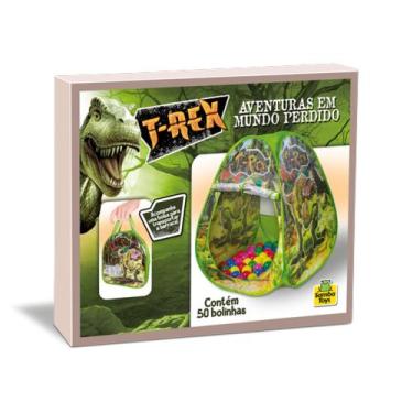 Imagem de barraca dino com bolinhas inafantil t rex