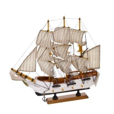 Imagem de Escultura decorativa barco espressione 32x32,5cm