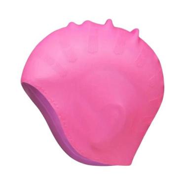 Imagem de Touca De Natação De Silicone Durável Para Adultos E Adolescentes Com B