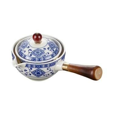 Imagem de Conjunto De Chá Gongfu Portátil Em Porcelana Com Chaleira Resistente A
