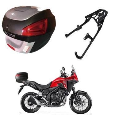 Imagem de Baú Bauleto 29l com Suporte Baú Superior Nx 500 2026 - AWA, Prata
