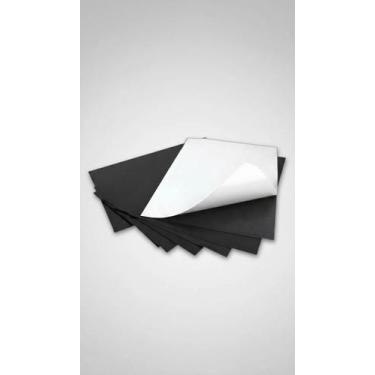 Imagem de 10 Folhas Manta Magnética Adesivada A4 0,3mm Preta - Congratulations S