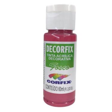 Imagem de Tinta Acrilica Fosca Decorfix Corfix 60ml - Selecione a Cor, 338-ROSA 