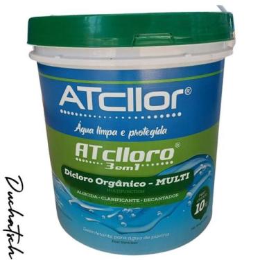 Imagem de Cloro ATclloro Multiação 3 Em 1 Balde 10 Kg
