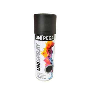 Imagem de Tinta Spray automotiva Preto Fosco UNIPEGA