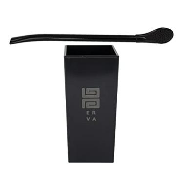 Imagem de KIT TERERÉ CUIA DE ACRILICO 270ML + BOMBA DE FERRO EPOX PRETA BLACK ERVA