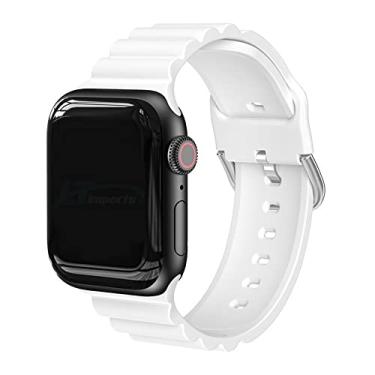 Imagem de Pulseira LT2022 compatível com Apple Watch 41mm 38mm 40mm - Marca LTIMPORTS (Branco)