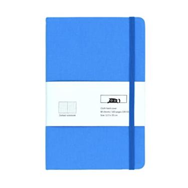 Imagem de Caderno pontilhado A5, capa dura, 100 g/m², 160 páginas, diário, escritório, bloco de notas escolar, material de papelaria