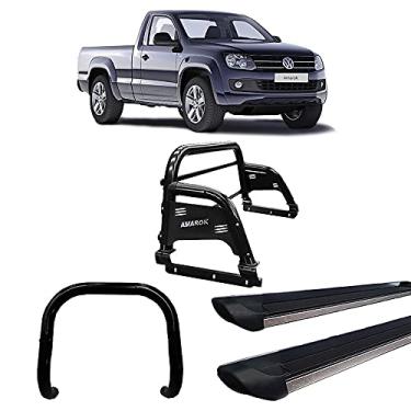 Imagem de Kit Quebra Mato+Estribo P. FOSCO+Santo AntH3/AMAROK CS PRETO