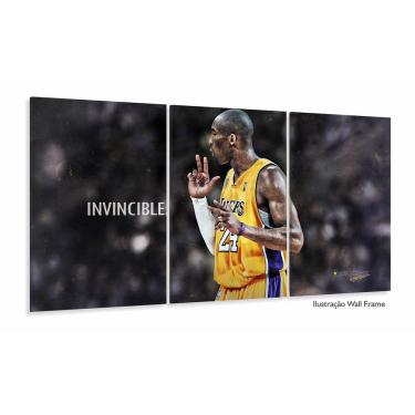 Imagem de Quadro decorativo Kobe Bryant Invincible Tela em Tecido