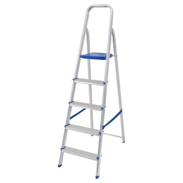 Imagem de Escada 5 Degraus Alumínio Mor Prata