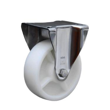 Imagem de Roda Rodízio Inox 8x2 Fixa Para Carreta Lancha Jet Até 800kg