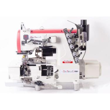 Imagem de Máquina Costura Industrial Galoneira Plana Eletrônica Aberta Guilhotina SS858-ED-02-BB-TK SunSpecial