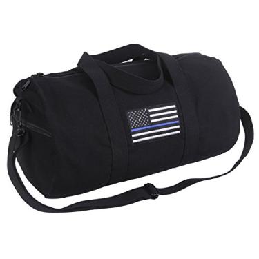 Imagem de Rothco Bolsa de lona fina linha azul bolsa de ombro